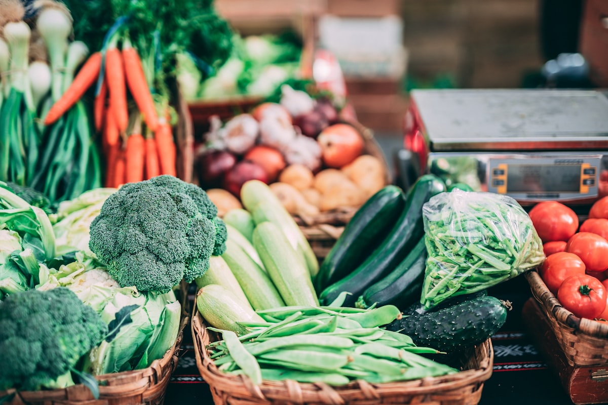 Healthy plant-based meal preparation